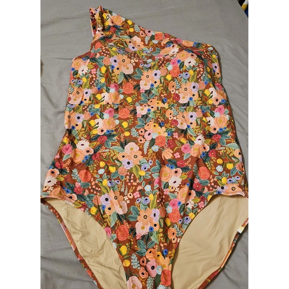 NWOT Summersalt SIZE 16 One Shoulder One Piece Floral Swimsuit